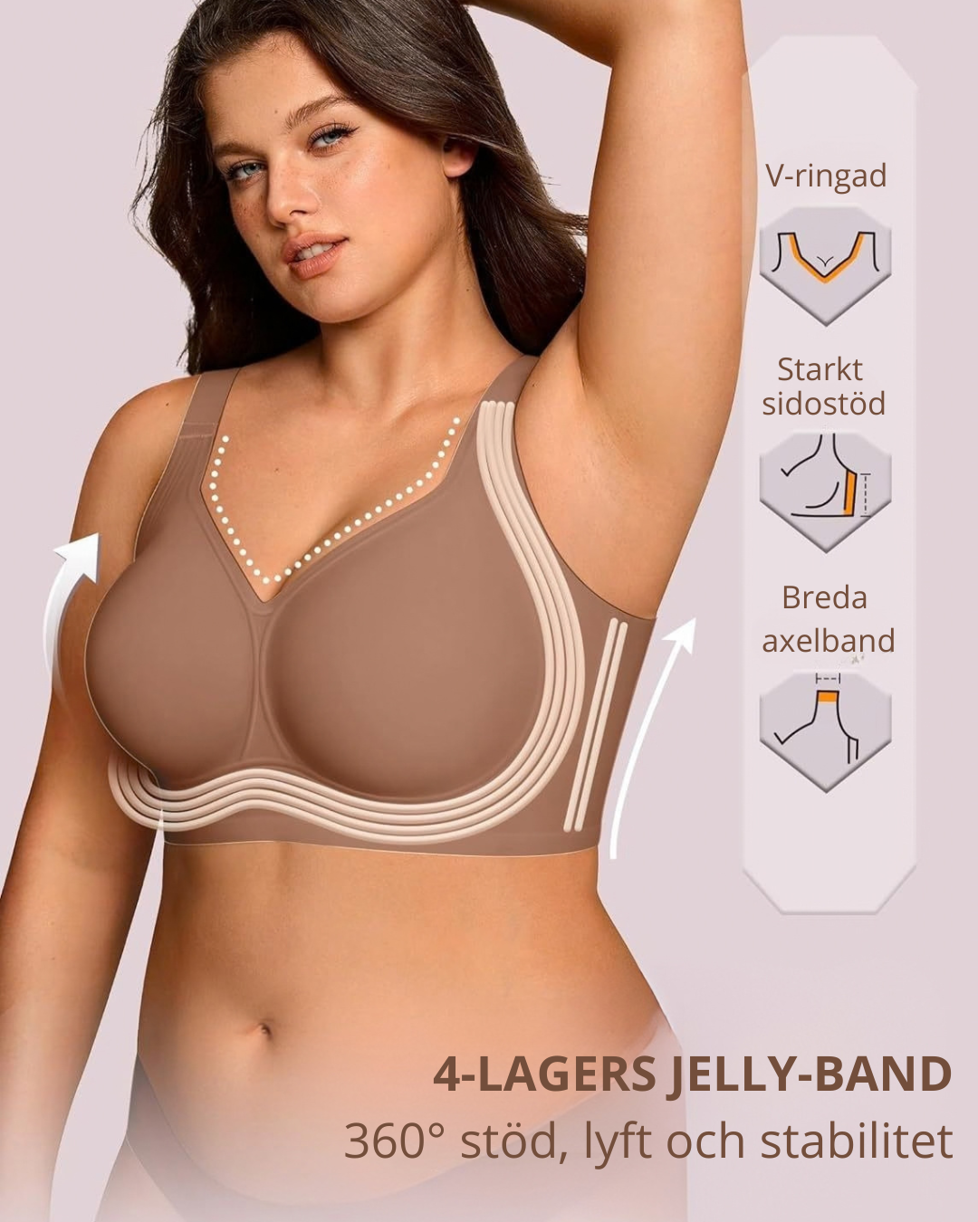 Jelly Bra™ – Sömlös push-up BH utan bygel